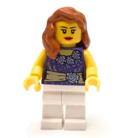 Dark Purple Torso, White Legs, Dark Orange Hair