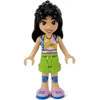 Liann - White Top, Lime Pants