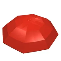 Fabuland, Equipment Umbrella Top with No Bottom Flaps, 6 x 6 [No Top Stud]