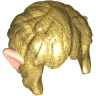 Hair, Mid Length Wavy with Light Nougat Ears pattern