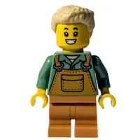 Elf, Sand Green Torso, Medium Nougat Legs, Tan Hair