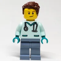 Vet, Man, Light Aqua Scrubs