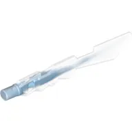 Weapon Sword with Jagged Edges and Marbled Trans Medium Blue Pattern