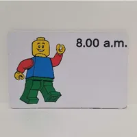 Activity Card, Time-Teaching 12-Hour Clock 8.00 a.m.