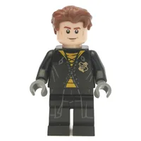 Cedric Diggory, Long Black Robe over Yellow Shirt, Shirt Tails