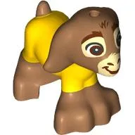 Animal, Goat with Tan Face, Yellow Suit print