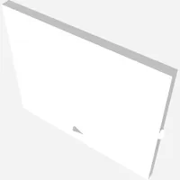 Glass for Window 1 x 4 x 3 [Old Style - Circular Indent]