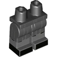 Hips with Black Legs and Dark Bluish Gray Boots Pattern with Black Robe and Black Shoes print