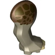 Animal Body Part, Dinosaur, Triceratops Leg, Right, Front, with Pin, Tan Nails and Reddish Brown and Dark Brown Print