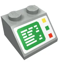 Slope 45° 2 x 2 with Computer Screen Print