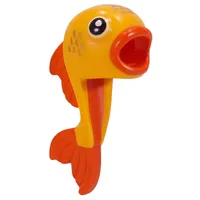 Costume / Mask, Gold Fish with Reddish Orange Fins, Mouth, Bright Light Yellow/Black Eyes print