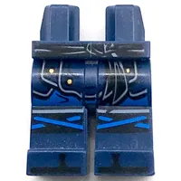 Hips and Dark Blue Legs with Black Sash, Armor, Blue Knee Straps and Black Zoris Print