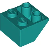 Slope Inverted 45° 2 x 2 [Ovoid Bottom Pin, Bar-sized Stud Holes]