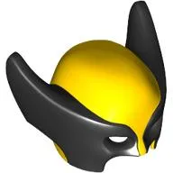 Mask Wolverine with Black Pointed Sides Print