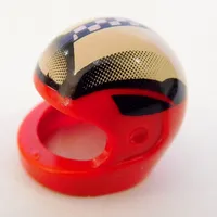 Helmet, Standard with Checks and Black/White Fade Print