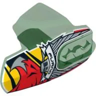 Large Figure Limb Cover, Size 5, Armor with Ball Joint Socket with 'FURNO 3.0' and Red Eagle Head Print