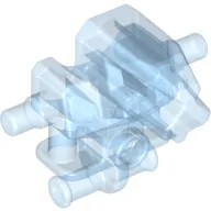 Torso/Head Mechanical, Exo-Force Robot with Marbled Pearl Light Gray Pattern