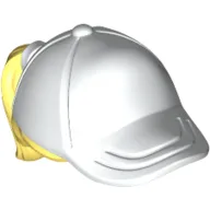 Hair and Hat / Cap, Ponytail Bright Light Yellow Print