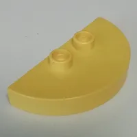 Duplo Plate 2 x 4 x 1/2 Half Round with 2 Studs [Thick]