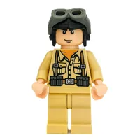 German Soldier with Black Helmet and Goggles