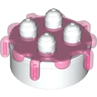 Duplo Food Cake with Trans Dark Pink Frosting