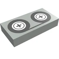 Tile 1 x 2 with Video Tape and Reels Print