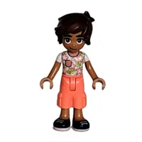 Leo - White/Coral Top, Coral Pants