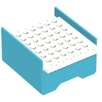 Boat Hull Section, Middle 8 x 6 x 3 1/3, Deck Color White