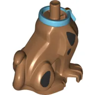 Animal Body Part, Dog Body Great Dane Scooby-Doo Sitting with Medium Azure Collar Print