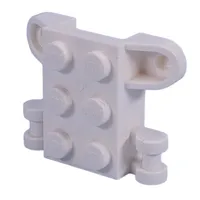 Minifig Neckwear Bracket with 6 Back Studs, 2 Handles, 2 Protruding Front Studs