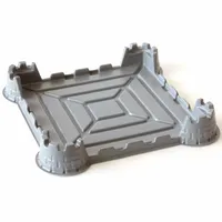 Baseplate Raised 40 x 40 x 5 Castle Chess Board with No Studs