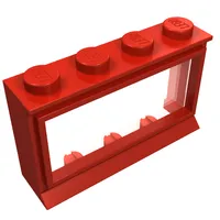 Window 1 x 4 x 2 Classic with Solid Studs [Complete]