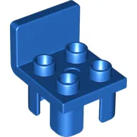 Duplo Chair with 4 Studs and Squared Back