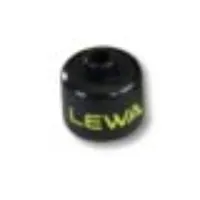 Pen Bead, Round Large, Curved Edges / Cylinder with 'LEWA' Print