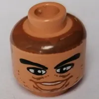 Minifig Head NBA Pau Gasol Print [Blocked Open Stud]