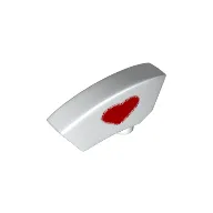 Headwear Accessory Hat with Small Pin, Red Heart Print (Nurse)