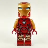 Iron Man Mark 85 Armor, Pearl Gold Arms, Rounded Helmet