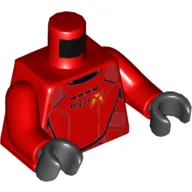 Torso Armor, Sith Jet Trooper Print, Red Arms, Black Hands