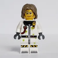 Scientist in Hazmat Suit with Hair