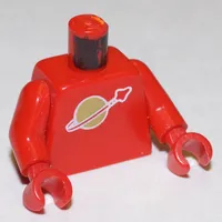 Torso Classic Space Logo Print, Red Arms and Hands