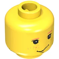 Minifig Head Ron Weasley, Freckles Print [Blocked Open Stud]