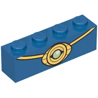 Brick 1 x 4 with Eye of Agamotto print
