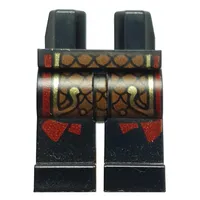 Hips and Black Legs with Scale Armor, Red Robe