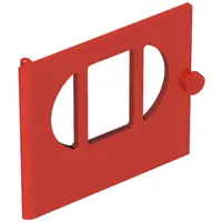 Fabuland, Door with Oval Pane in 3 Sections