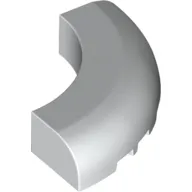 Brick Round Corner 5 x 5 x 1 Curved, Bottom Cut Outs, No Studs, 7 Bottom Tubes