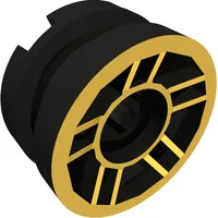 Wheel 11 x 6 with 5 Spokes with Gold Outline Print