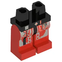 Hips and Blue Legs with Silver Circuitry Print