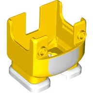 Nintendo Figure, Legs and Overalls with Two Front Studs and White Belly and White Feet, with Internal Prongs for Cat Suit