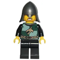 Dragon Knight, Dark Green, Pearl Titanium Helmet, Angry