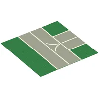 Baseplate 32 x 32 with 9-Stud T Intersection with Road / Runway Print